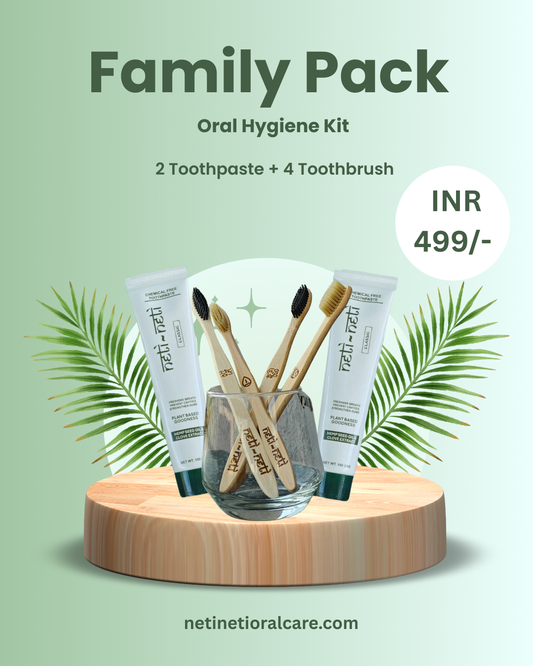 Family Pack (2 Toothpaste + 4 Toothbrushes)